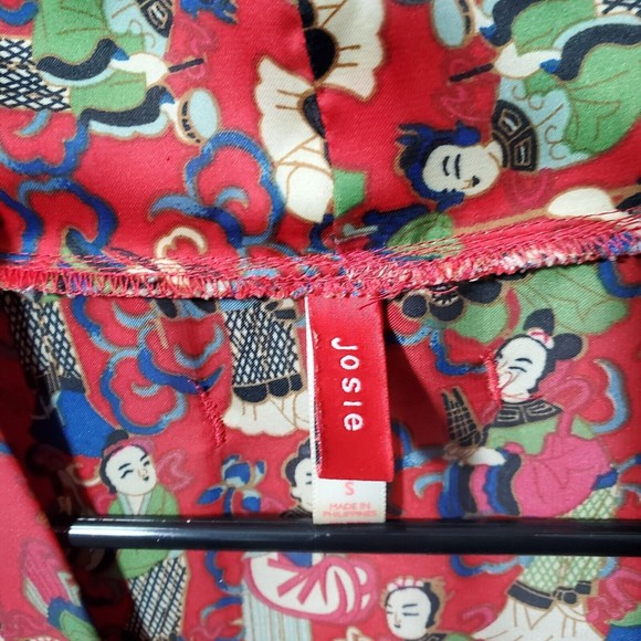 JOSIE Women's Size Small Kimono Asian Robe House Jacket Polyester Nightwear - Picture 5 of 9